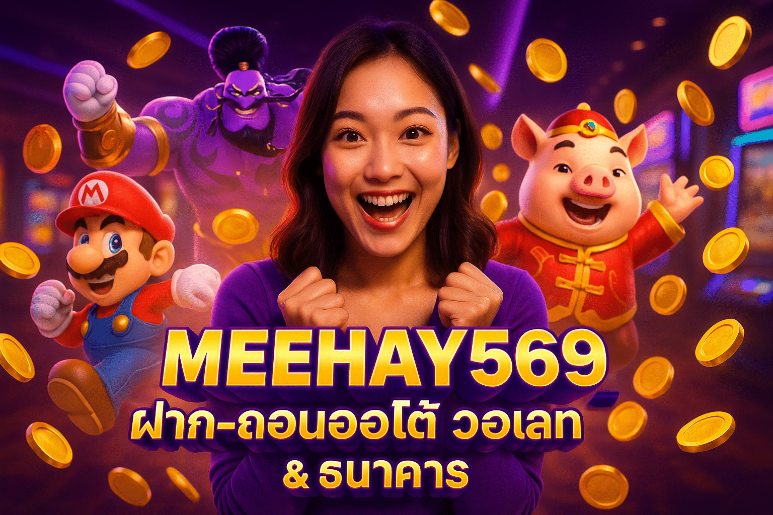 MEEHAY569 ฝาก-ถอนออโต้ วอเลท & ธนาคาร